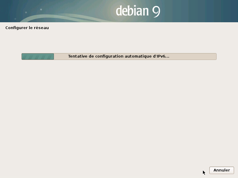Démarrage config réseau