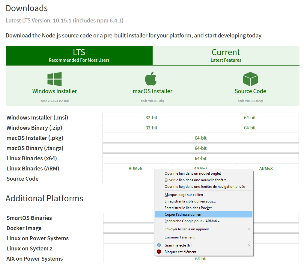 download nodejs